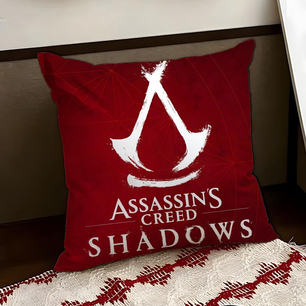 Federa per Cuscino Assassin's Creed SShadows Reversibile Morbida Resistente per Casa Auto Uso Multi-Scena per Comfort Quotidiano