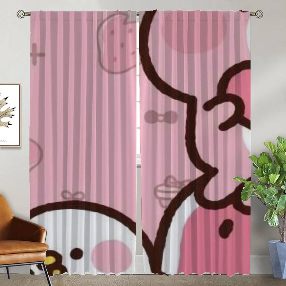 Kitchen Curtains Child Room Kanaheis Blackout Curtain for Room 2 Panel Tulle for Bedroom Partition Shades Halloween Decoration