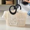 Foldable Laundry Hamper With Handle Wall-Mountable Storage Basket Bathroom Balcony Modern Minimalist Design