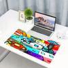 Geometry Dash Print Mouse Pad, Anti‑Slip Desktop Keyboard Mat, for PC Laptop Gaming Working Daily Use, Cool Festival Surprise Gift