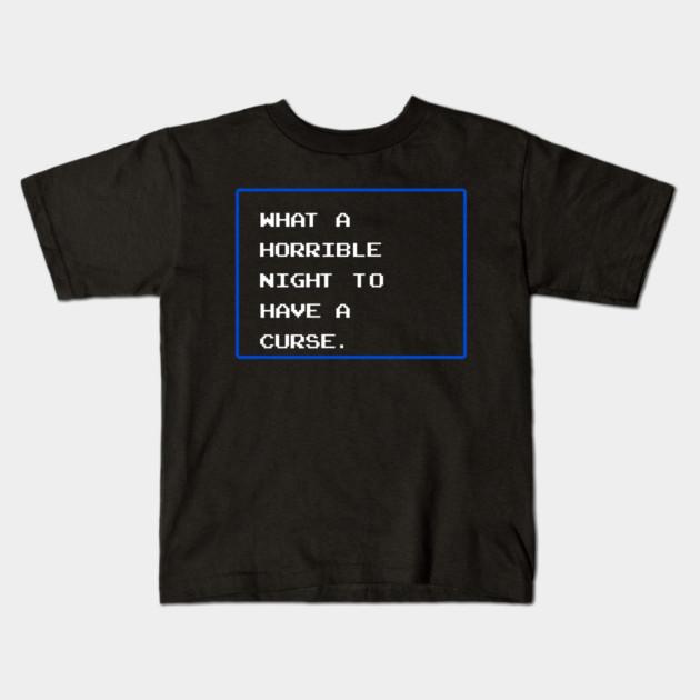 Boys Girls Soft Cotton Graphic Tees What A Horrible Night T-shirt Breathable Daily School Wear Kids T-Shirts