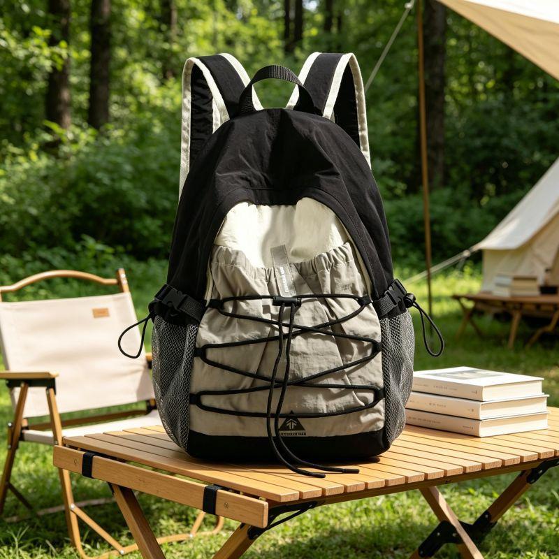Schoolbag1011 New Simple Backpack Female Student School Bag Outdoor Sports Backpack Mountaineering Bag Short Trip Bag
