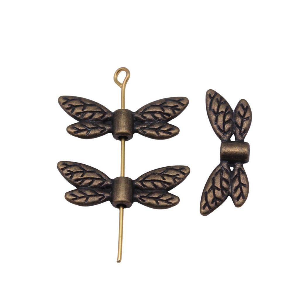 Angel Wing Beads Spacer Small Hole Butterfly Charms For Spiritual Jewelry