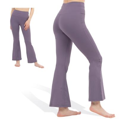 Wear It and Look Flare Pants Leggings Yoga Pants for Beautiful Stylish Gym Everyday Relaxation Stretch Material [DREI] [Simply Beautiful] Legs,
