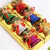 12pcs Colorful Plastic Christmas Tree Bells Naments Hanging Decor Eco Friendly Festive Atmosphere Gifts