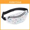 Elegant Geometric Holographic Waist Bags Stylish Fanny Belt Packs For Any Occasion