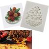 Christmas Creative Shape Silicone Molds Fondant Cake Pineapple Pine Tower Decor Lines Baked Chocolate Molds Accessories Tools