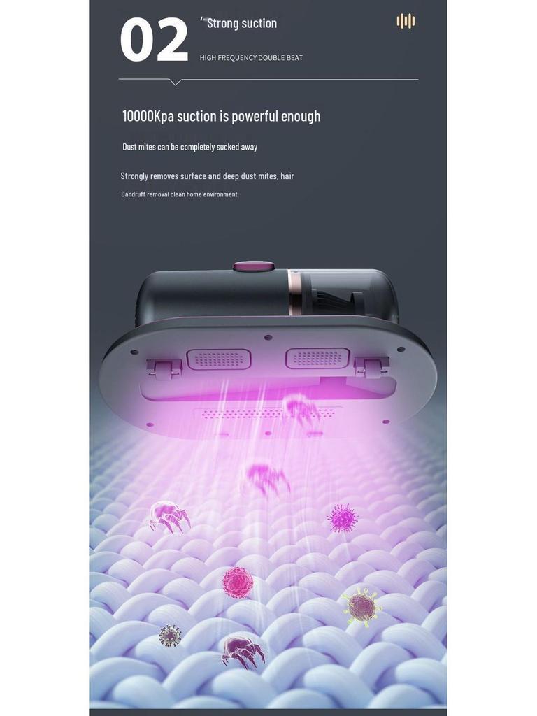 Wireless Handheld UV Mite Remover Vacuum Cleaner