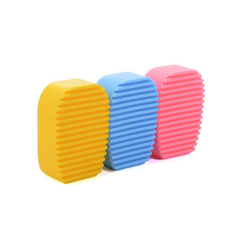 Silicone Laundry Scrub Candy Color Hollow No Handheld Washboard For Collar Cuff Sock Cleaning Scrubbing Brush Clothes