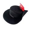 Vintage Fedora Hat Women Men Felt Vintage Hat Casual Festival Hat with Feather