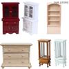 1/12 Multifunction Wood Furniture Miniature Model Dollhouse Cabinet Bookcase Toy