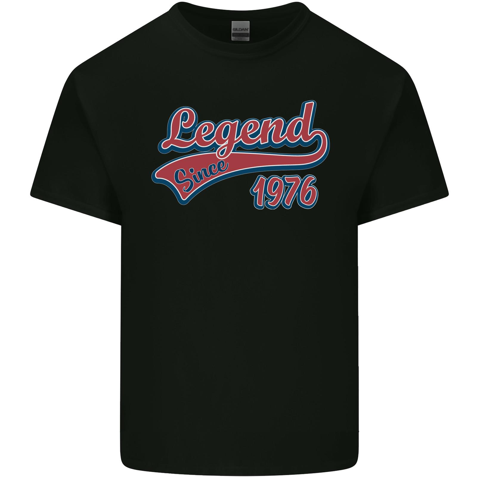 Legend Since 50th Birthday 1976 Mens Light Cotton T-Shirt S разноцветный