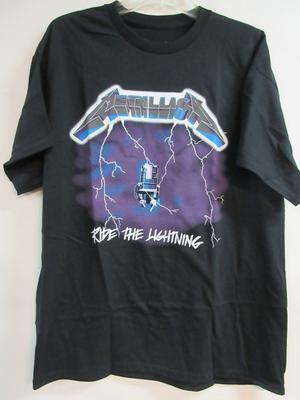 METALLICA OFICIÁLNY MERCH 2023 RIDE THE LIGHTNING KAPELA HUDBA Extra veľké Unisex Tričko