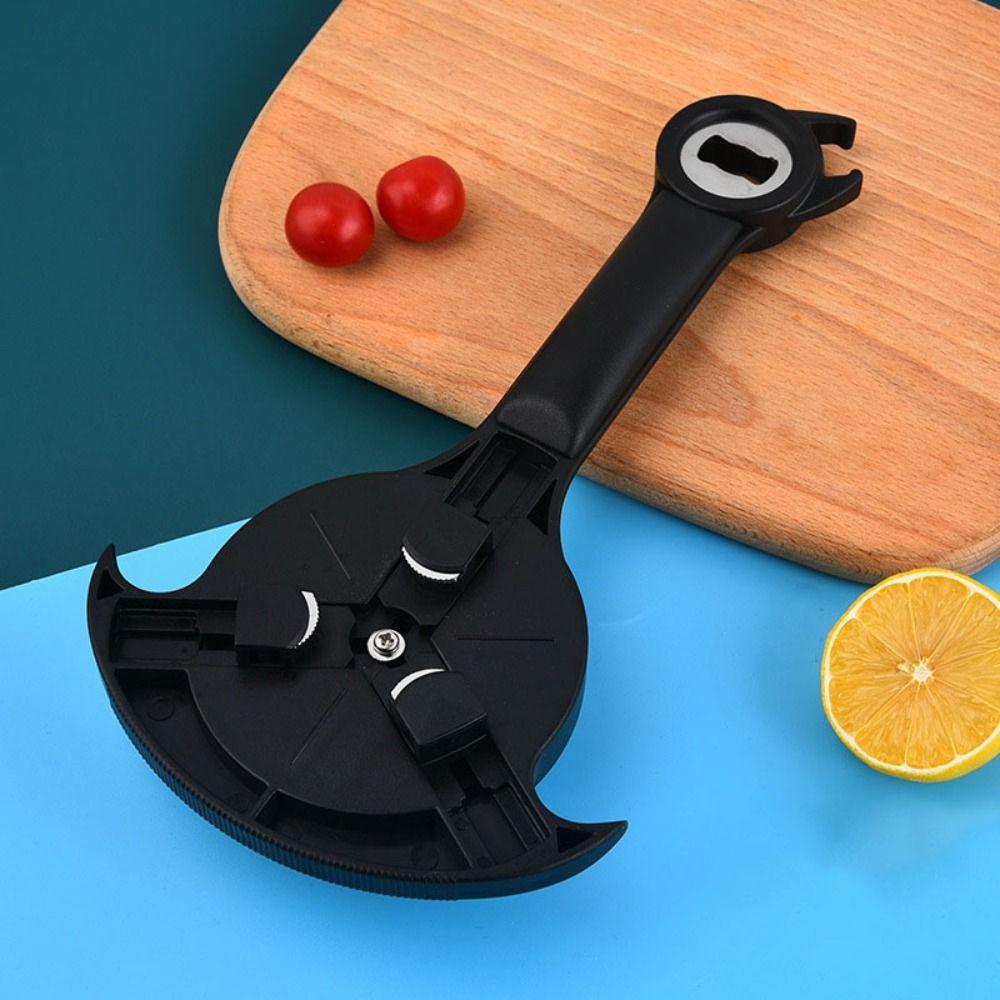 

5 in 1 Bottle Opener Effortless Jar Lid Gripper Portable Can Opener Kitchen чорний
