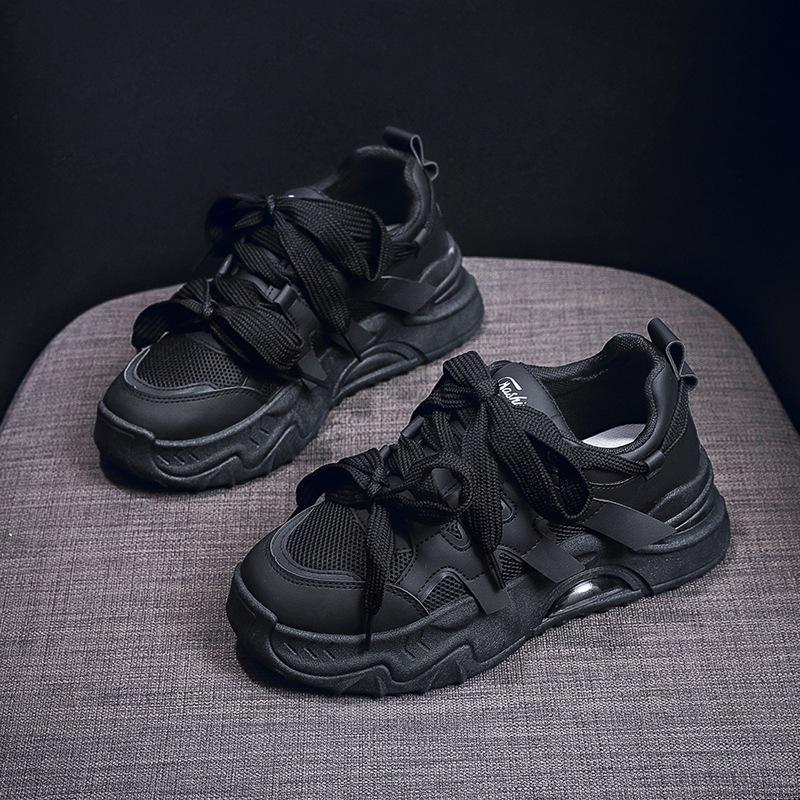 2024 Trendy Korean Style Women's Dad Shoes - Autumn Student Sports Casual Thick-Soled Running Sneakers FB6602