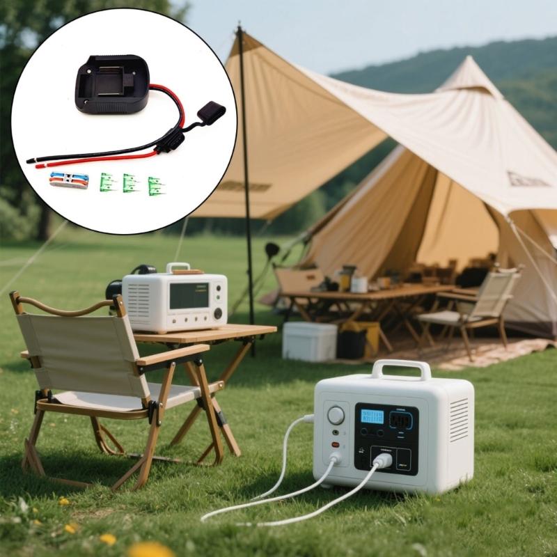 MultiPurpose 18V 21V Battery Converter Battery Adapter Fuse Protections Stable Voltages Output for 18V/21V Battery BL183