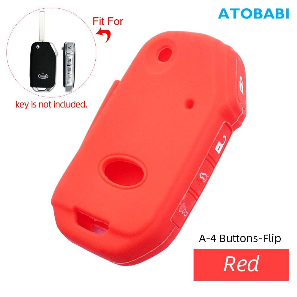 Silicone Car Key Case Remote Control Fob Protector Cover Skin For Kia Forte Soul Optima Sportage Ceed Cerato Sorento Seltos Niro