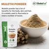 NeutraVed Mulethi Powder 400g | Natural Licorice Root for Eating, Throat Comfort, Skin & Hair Care | 100% Natural Grade Licorice - 400g