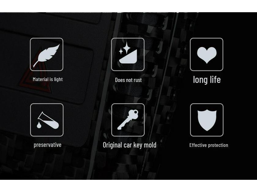 T-Carbon Carbon Fiber Key Shell for Land Rover & Jaguar XFL - Protective Cover
