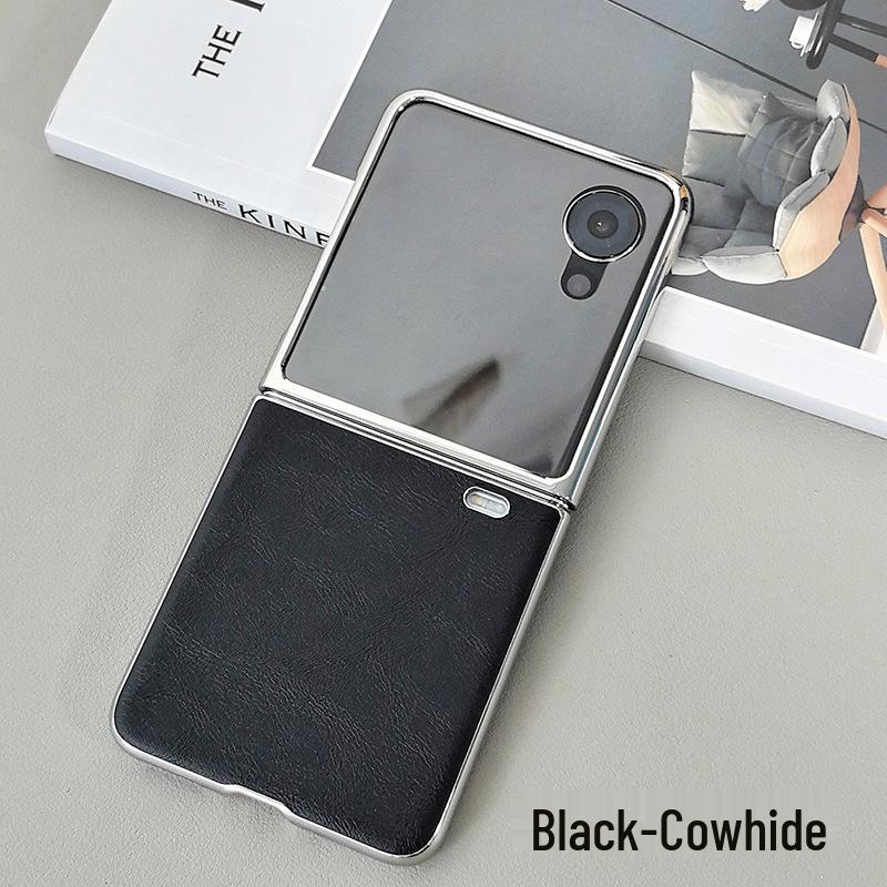 Custodia in Pelle per Honor Magic V Flip2: Cover Integrale, Galvanizzata, Guscio Protettivo, Design Business di Alta Gamma