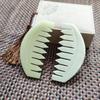 Natural Xiuyan Jade Massage Comb, Medium Size.