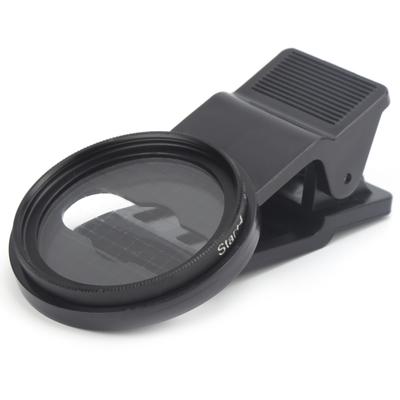 Mobile Phone Lens 4/6/8 Points Star Filter Set with 37MM Phone Clip for iPhone/Xiaomi