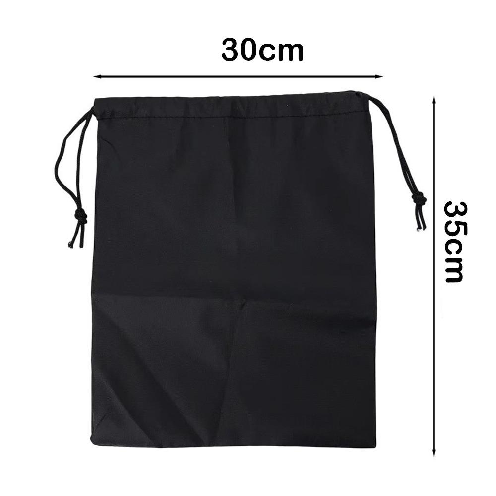 Drawst Closure Drawstring Storage Pouch Nylon Waterproof Multi-Functional Storage Bag Dustproof Black Drawstring Bags
