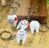 60pcs Dental Teeth Shape Model Simulation Tooth Key Chain Fashion Cartoon Lovely Girls Gift Pendant Teeth Key Chain