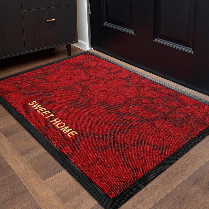 Embroidered Polypropylene Door Mat Entrance Doormat Outdoor Floor Mats Stain-resistant Wear-resistant Dust-removing Anti-slip