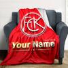 1pc 1.FC Kaiserslautern Blanket with Custom Name, Gift, for Men and Women, Soft Blanket, Good for Sofa Bed Couch Travel, Lightweight Flannel Blanket
