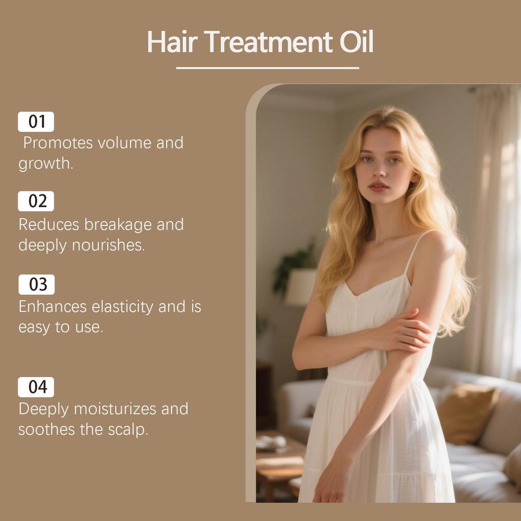 PP405 Hair Growth Oil Ginger Rosemary Oil Strengthening Hair Thickener Smooth Soft Anti Hair Loss Treatment Hair Regrowth Oil