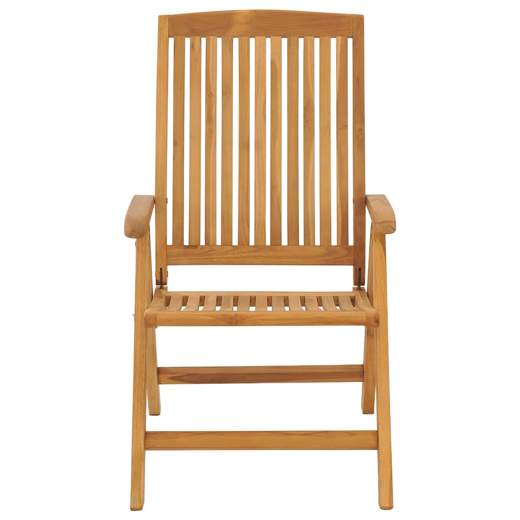 Garden Chairs with Cushions 8 Pcs Solid Teak Wood