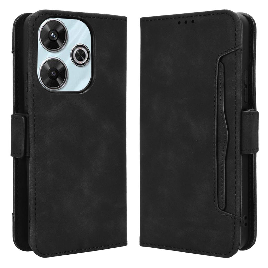 For Xiaomi Redmi 13 5G/13 4G/Note 13R 5G/Poco M6 4G Leather Phone Case with Multiple Card Slots