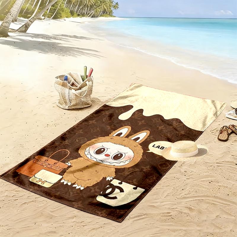 LABUBU Beach Towel, Multi-purpose Beach Towel Perfect for Camping and Beach Vacations