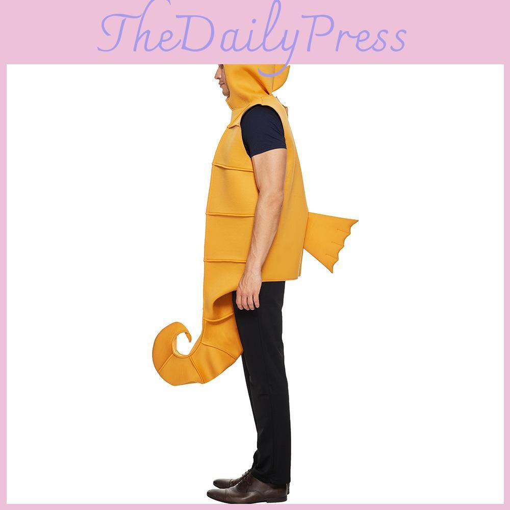 Fantasia de Cavalo Marinho para Adultos com Material de Espuma de Pelúcia Perfeita para Cosplay de Halloween