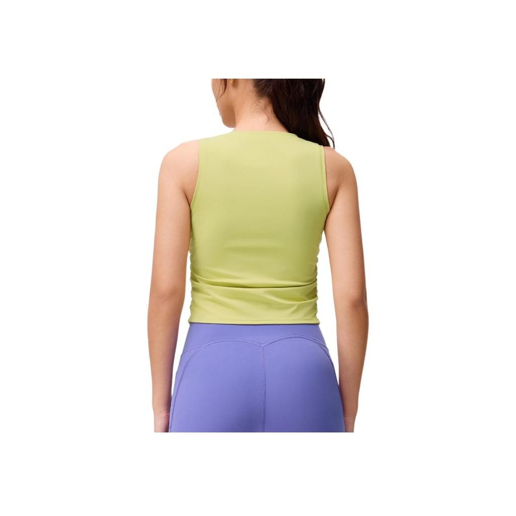 SAUCONY Soft Comfortable Fitted Pullover Tank Top Women Tops Mustard-Yellow SC1249099A