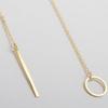 New Fashion Necklace Design Ladies Fashion Simple Simple Metal Round Necklace Sales