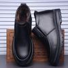 Winter new men's warm and cold cotton shoes high-top velvet thickened wool dad shoes versatile casual men's leather shoes