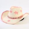 Popular Western Cowboy Straw Hat Men's and Women's Fashion Shade Straw Hat Classic Outdoor Western Cowboy Hat