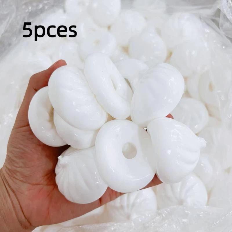 1/5/10Pcs Dumpling Shape DIY Stress Ball Kit Pressure Ball Skin For Kids Teens Adults Students Travelers Travel Home Decoration