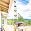 Metall-Windspiel für den Außenbereich, 3/5 Schichten, Vintage Gedenk-Windspiel, Dekoration zum Aufhängen für Haus, Außenbereich, Garten, Terrasse, Feng Shui Windglocke