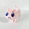 TreasuringU 20cm Pink Cat Plush Toys Kawaii Cartoon Cat Stuffed Dolls Cute Unhappy Cat Plushie Toy Birthday Gifts