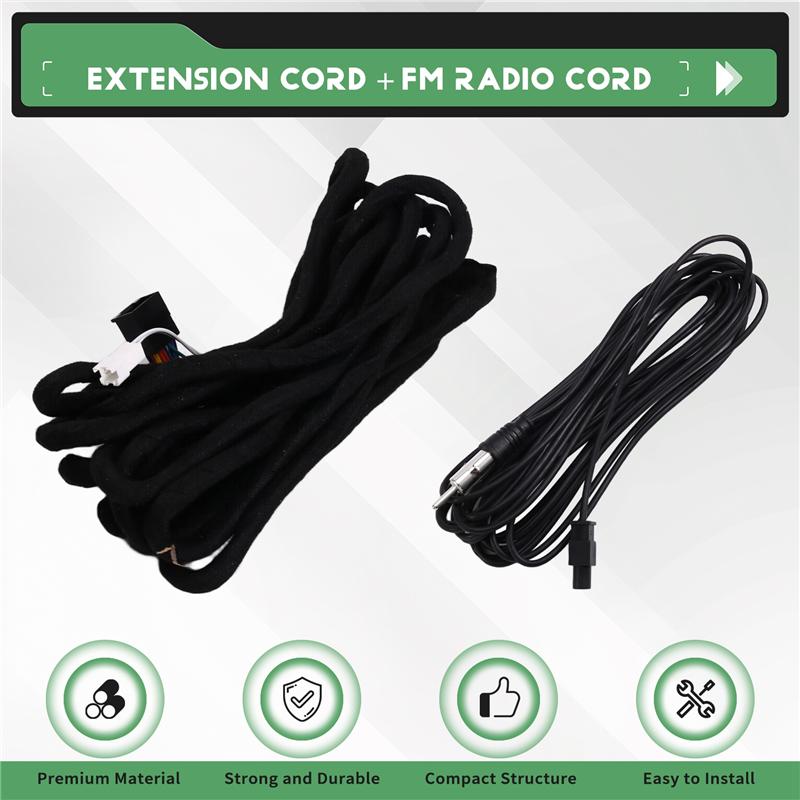 

Wiring Harness Extension Cable 6M For BMW Universal Car Radio Power- Fits 3 Series 5 Series X5 M3 M5 E46 E38 E39 E53 чёрный