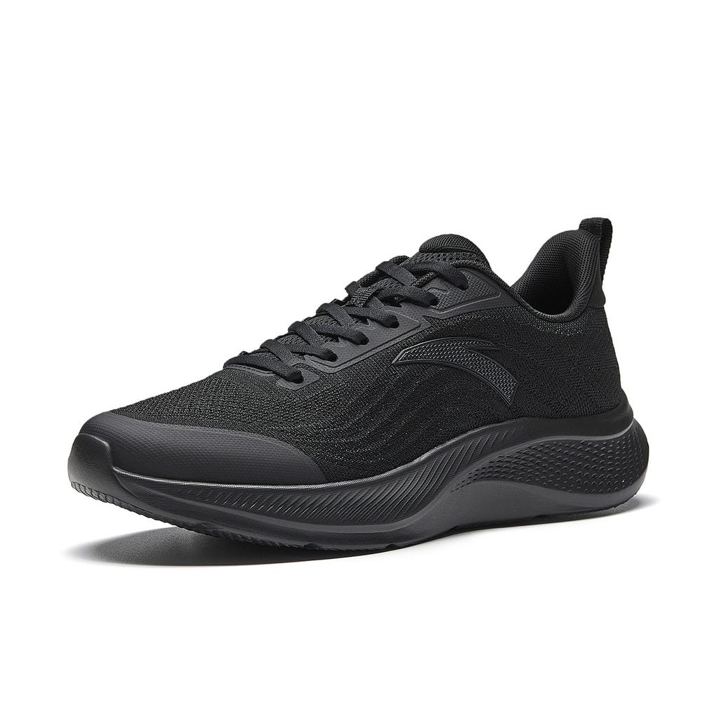 Anta Wander 2 Abrasion Resistant Breathable Low top Casual Running Shoes Men's Basic Black 912615503-5