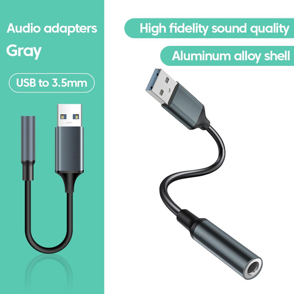 USB to 3.5MM Audio AUX Cable Adapter External Sound Card USB Female TO 3.5MM Jack Headphone Microphone Adapter For Notebook PC