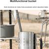 Charcoal Chimney Starter, Efficient Ignition Grill Tool with Heat Shield & Stay-Cool Handle, for Backyard Barbecue Camping Tailgate Grilling