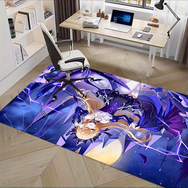 Office Carpet Fantasy Anime Character Design with Lightning and Stars Perfect for Sofa Protection or