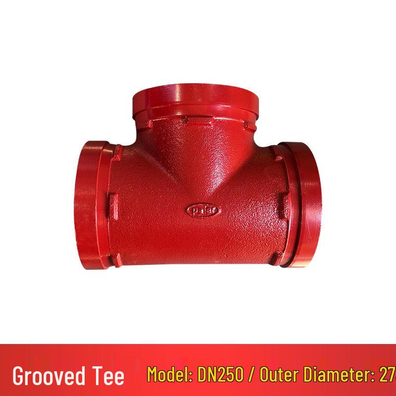 Firefighting Grooved Clamp Reducing Tee Fittings