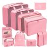 9pcs Travel Storage Bag Set Portable Luggage Organizer for Shoes Packing Clothes Tidy Organizer Wardrobe Suitcase Pouch
