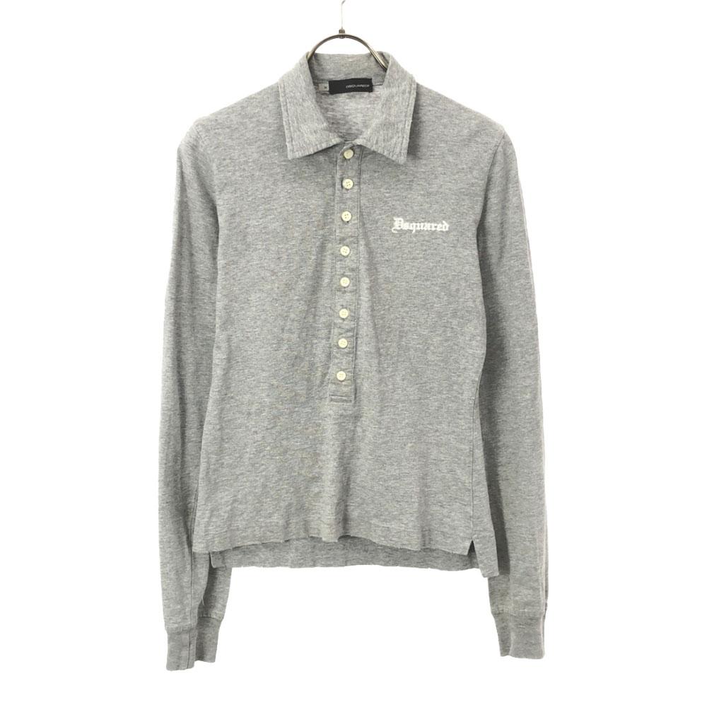 Dsquared2 Rückenaufdruck Langarm Poloshirt M Used-Look Herren Gebraucht